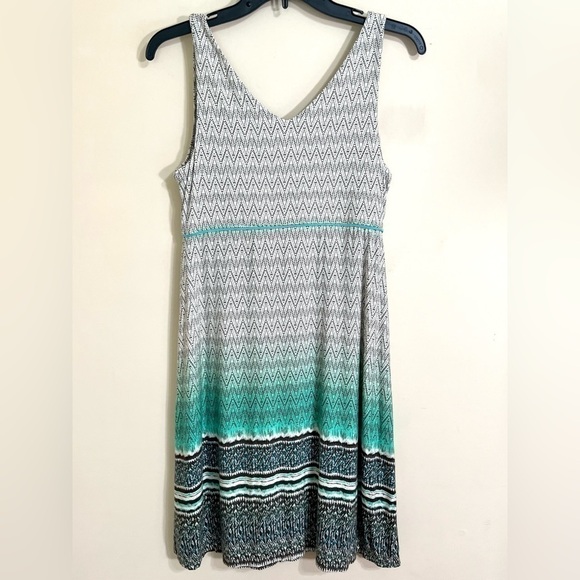 ATHLETA Women’s Santorini Ombré Boho Geometric Sleeveless Tank Dress Size‎ Small - Picture 6 of 14